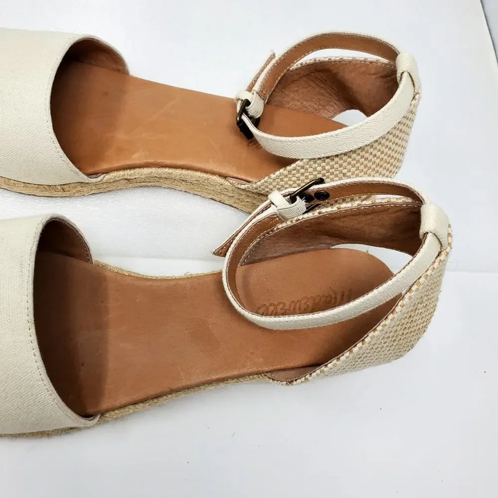 Madewell The Evelina Espadrille Resources canvas casual shoes Size 9.5